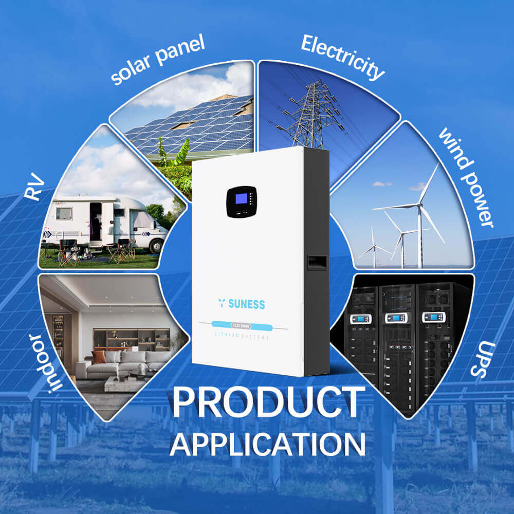 melhor bateria solar de lítio 48V 200ah bateria reserva de armazenamento de energia para casa