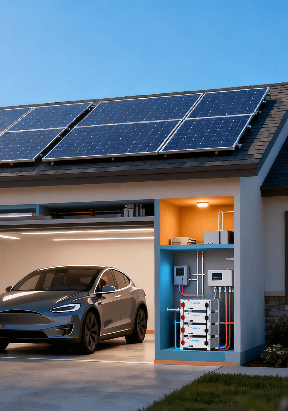 melhor sistema de backup de bateria solar para casa