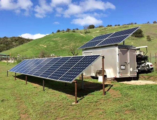 Soluções fotovoltaicas móveis