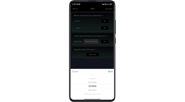 Seleção do tipo de inversor Seleção do tipo de inversor
