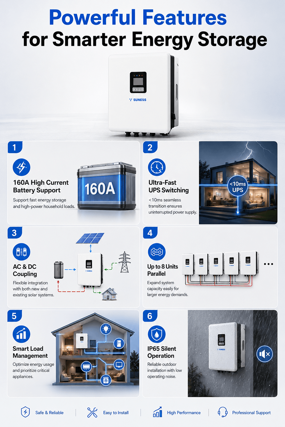 EH-8KL1 8KW | monofásico | inversor híbrido