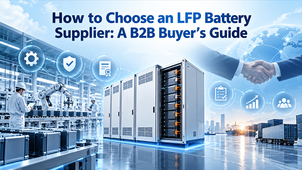 Como Escolher um Fornecedor de Bateria LFP: Um Guia de Compra B2B